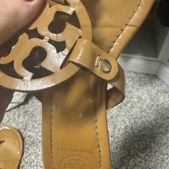 Tory Burch Brown Logo Sandals - Picture 5 of 5
